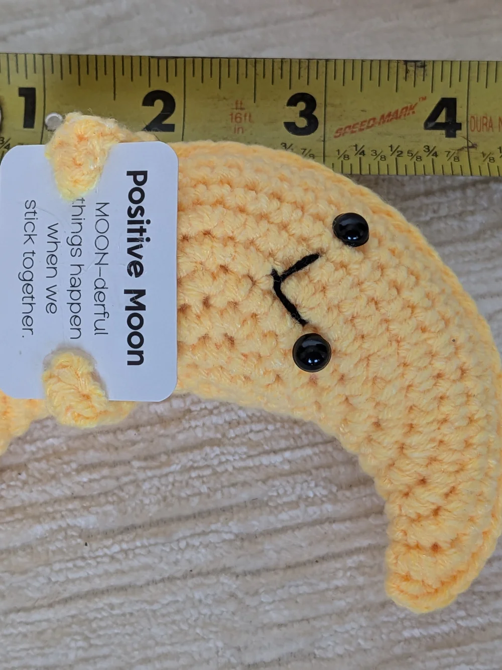 Positive Sun  Star And Moon Crochet Plush - Yellow & Orange All 3 - Picture 9 of 10